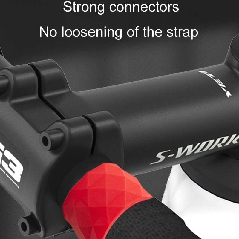 ENLEE E22805 4pcs /Set Road Bike Handlebar Strap Holder Bicycle Non-Slip Lever Strap Fix ... (Red)