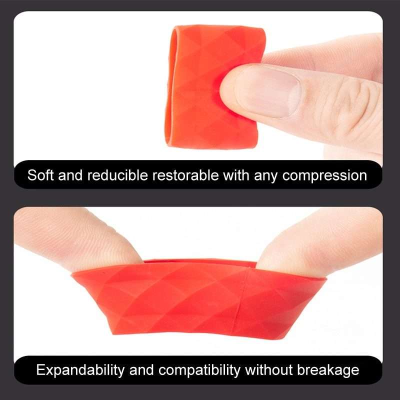ENLEE E22805 4pcs /Set Road Bike Handlebar Strap Holder Bicycle Non-Slip Lever Strap Fix ... (Red)