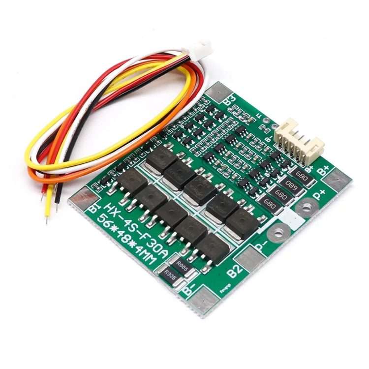 4 S 14.8V / 12.8V 30A Lithium Battery Protective Plate With Equalizer Lithium I ... (3.7V Lithium)