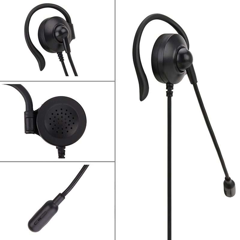 SOYTO SY227 Single-side Operator Ear Hook Headset Corded Computer Headset, Interfaces: Separation
