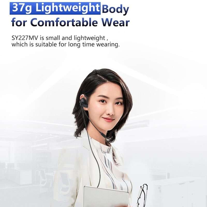 SOYTO SY227 Single-side Operator Ear Hook Headset Corded Computer Headset, Interfaces: Separation