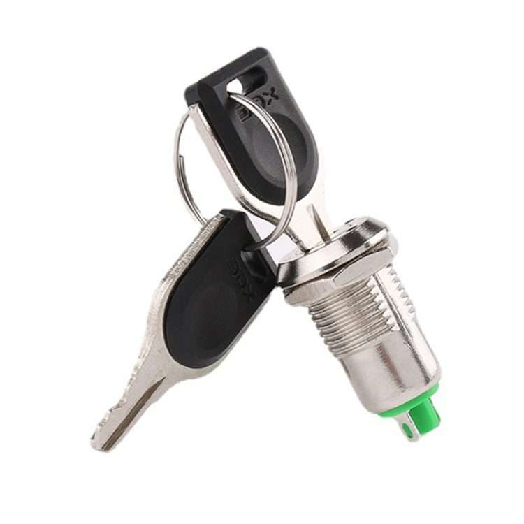 12mm Electronic Lock Key Metal Knob Switch Toy Lock
