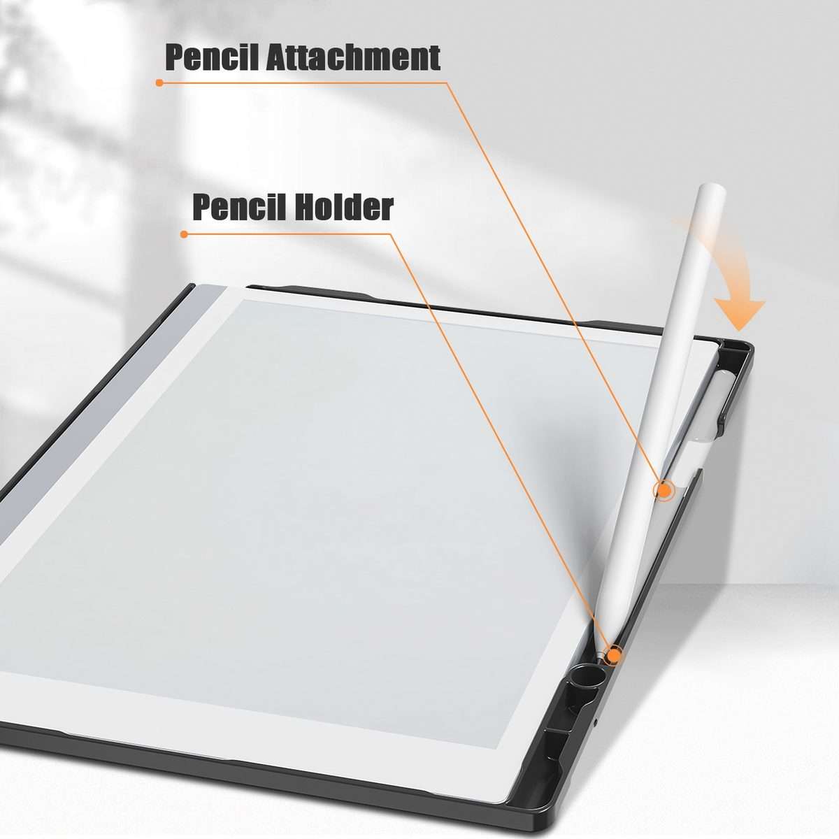 For ReMarkable 2 10.3 Inch 2020 Paper Tablet Case Slim Lightweight Folding Book Folio Cover(Black)