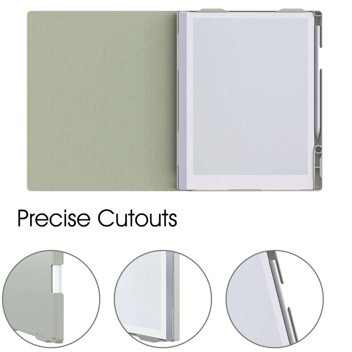 For ReMarkable 2 10.3 Inch 2020 Paper Tablet Case Slim Lightweight Folding Book Folio Cover(Grey)