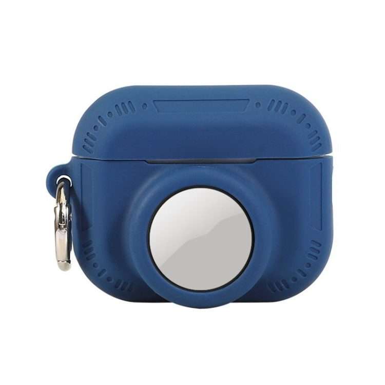 For AirPods Pro 2 / Airtag 2 In 1 All-inclusive Silicone Anti-drop Protection Case(Deep Blue)