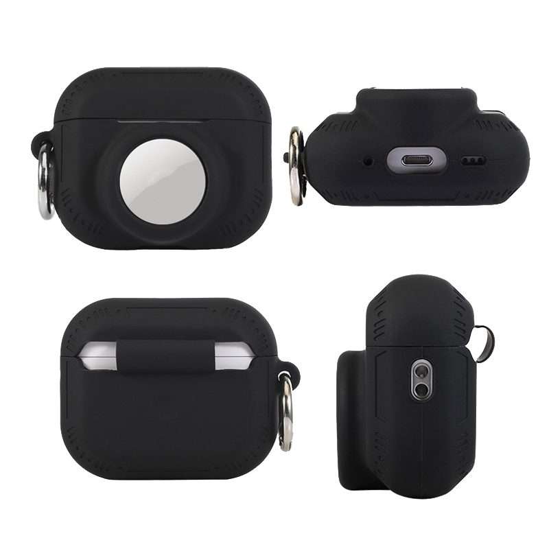 For AirPods Pro 2 / Airtag 2 In 1 All-inclusive Silicone Anti-drop Protection Case(Deep Blue)
