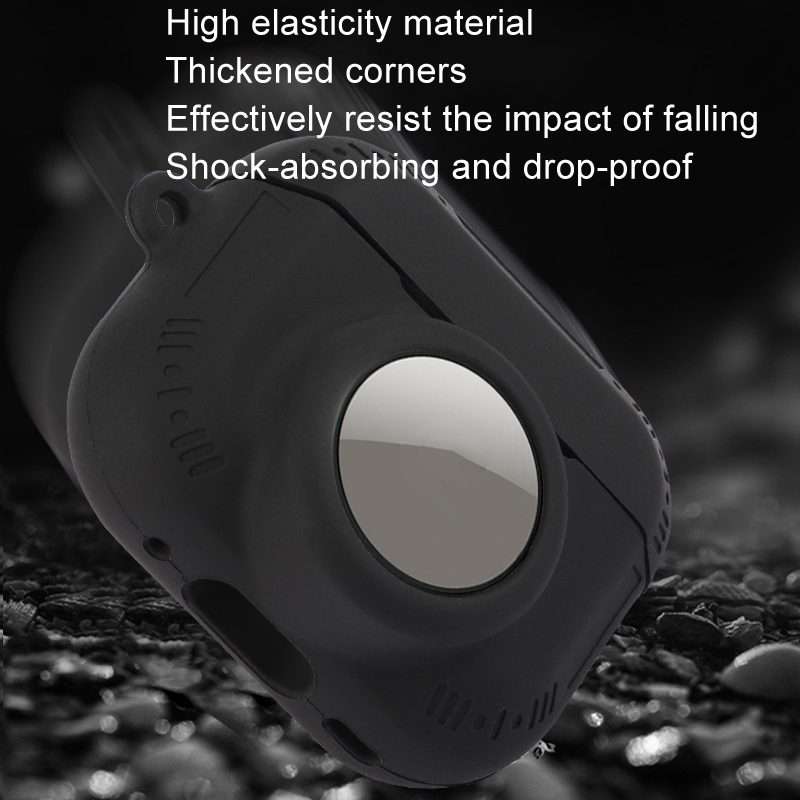 For AirPods Pro 2 / Airtag 2 In 1 All-inclusive Silicone Anti-drop Protection Case(Deep Blue)
