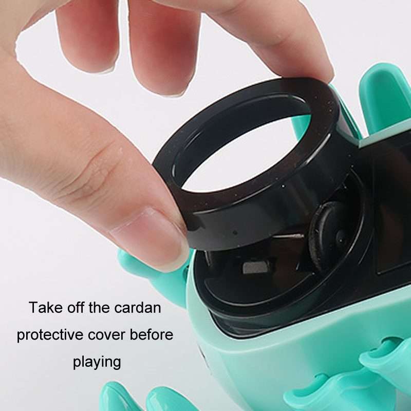 Crawling Hermit Crab Educational Electrical Toys Universal Music Light Projection Carto ... (Blue)