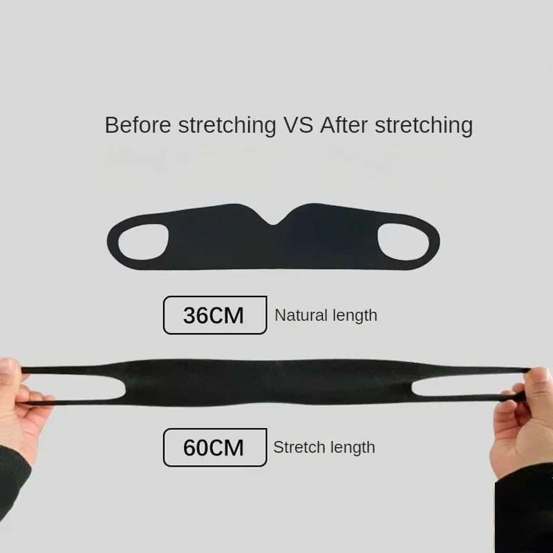 Strong Blackout Soft Relieve Fatigue Eye Protection Skin-Friendly Breathable Elasticit ... (Black)