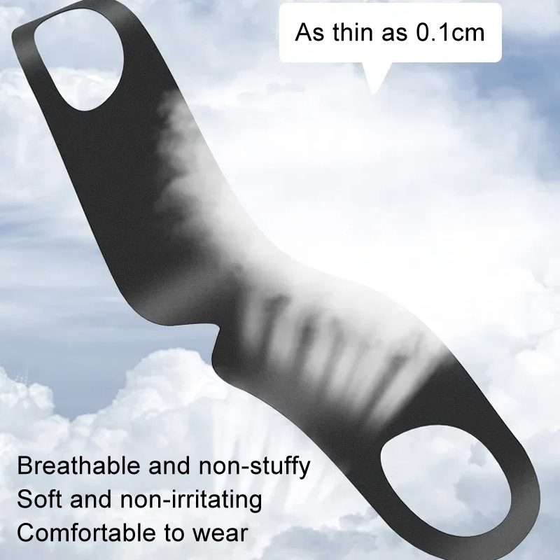 Strong Blackout Soft Relieve Fatigue Eye Protection Skin-Friendly Breathable Elasticit ... (Black)