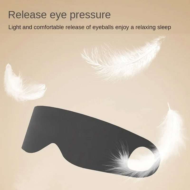 Strong Blackout Soft Relieve Fatigue Eye Protection Skin-Friendly Breathable Elasticit ... (Black)