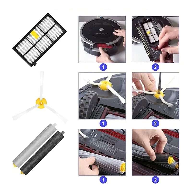 2pcs /Set Wheel Sweeper Accessories For iRobot Roomba 800 & 900 Series