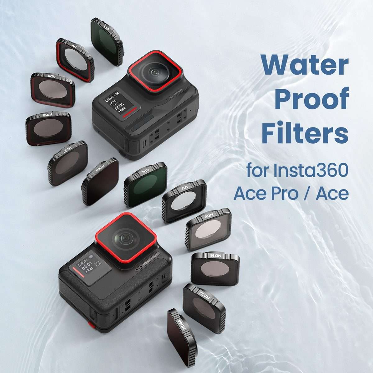 For Insta360 Ace Pro CPL aMagisn Waterproof Filter Protective Goggles Sports Camera Accessories