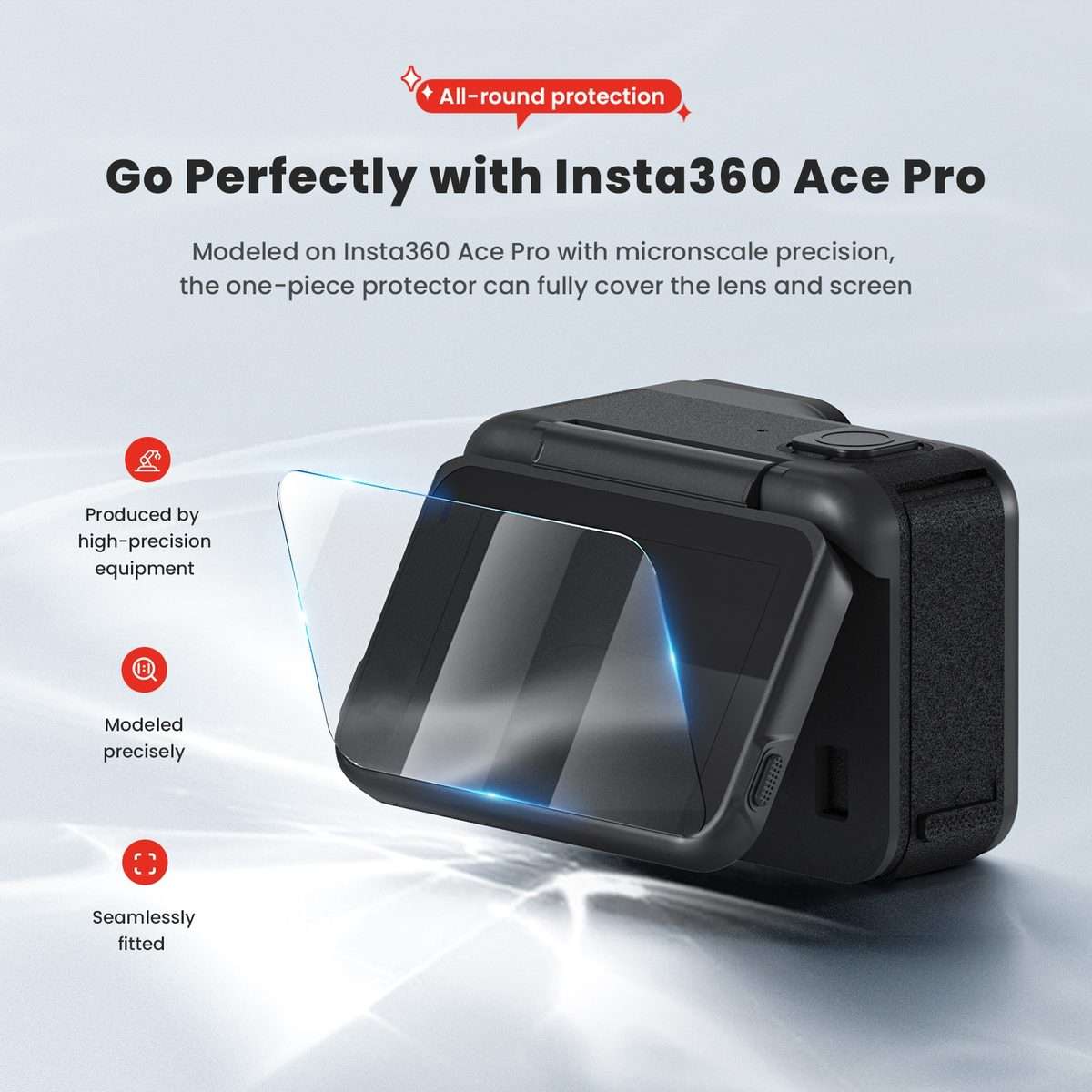 For Insta360 Ace Pro aMagisn Tempered Protective Film Sports Camera Accessories, Specification: 1s