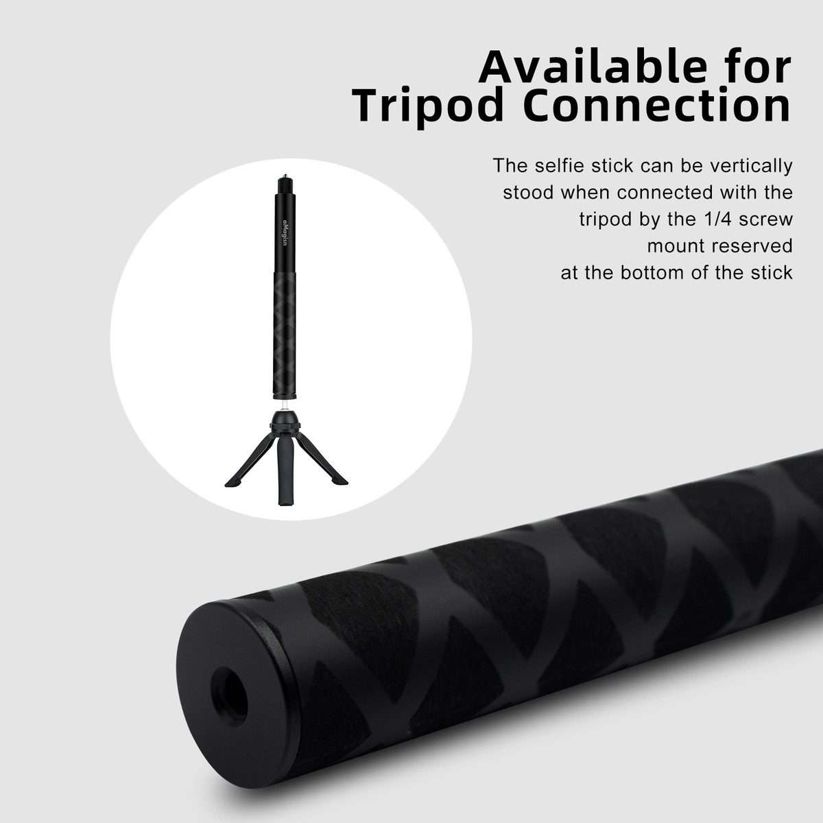aMagisn 120cm Invisible Straight Pull Selfie Stick Sports Camera Accessories, Specification: Singl