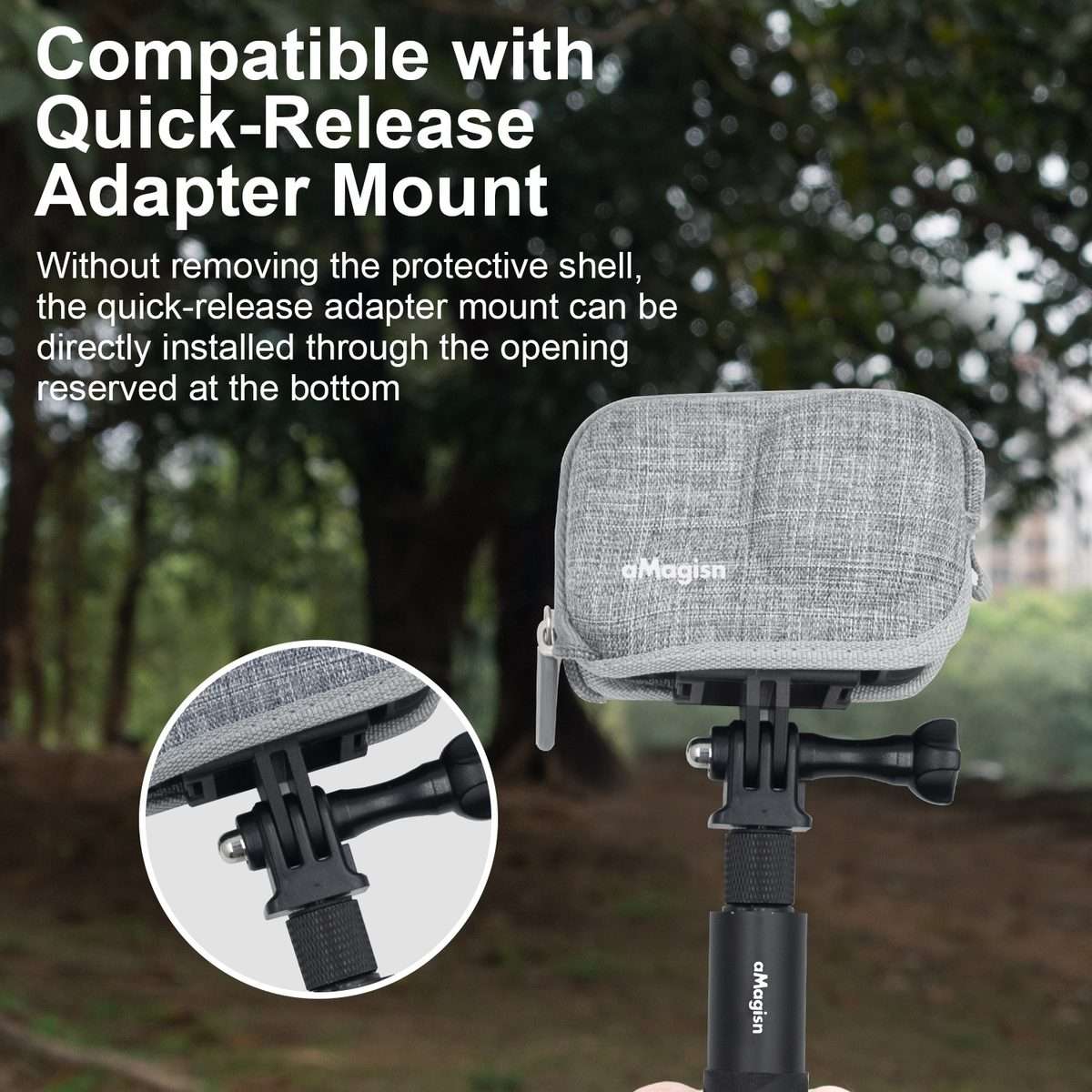 For DJI Osmo Action 4 / 3 aMagisn Body Bag Mini Storage Shell