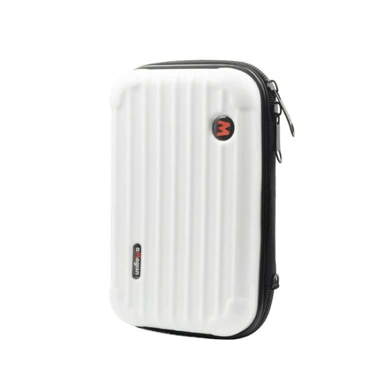 For DJI Osmo Action 4 / 3 aMagisn Small Organizer Bag Sports Camera Protective A ... (Pearl White)