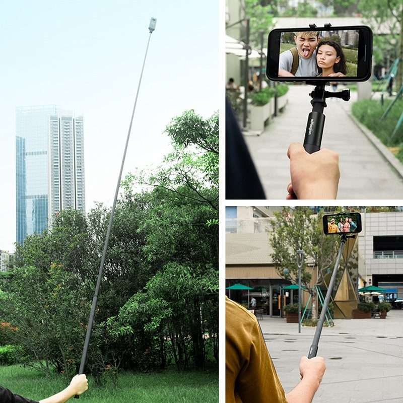 aMagisn 70cm Invisible Straight Pull Selfie Stick Sports Camera Accessories, Specification: Single