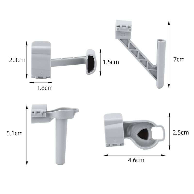 For DJI Mini 4 Pro Drone BRDRC Landing Gear Increased Height Leg(Gray)