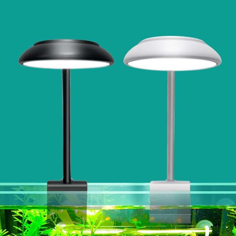 5W Fish Tank LED Clip Light USB Plug Lighting Aquarium Translucent Aquatic Plants Lamp(Black)