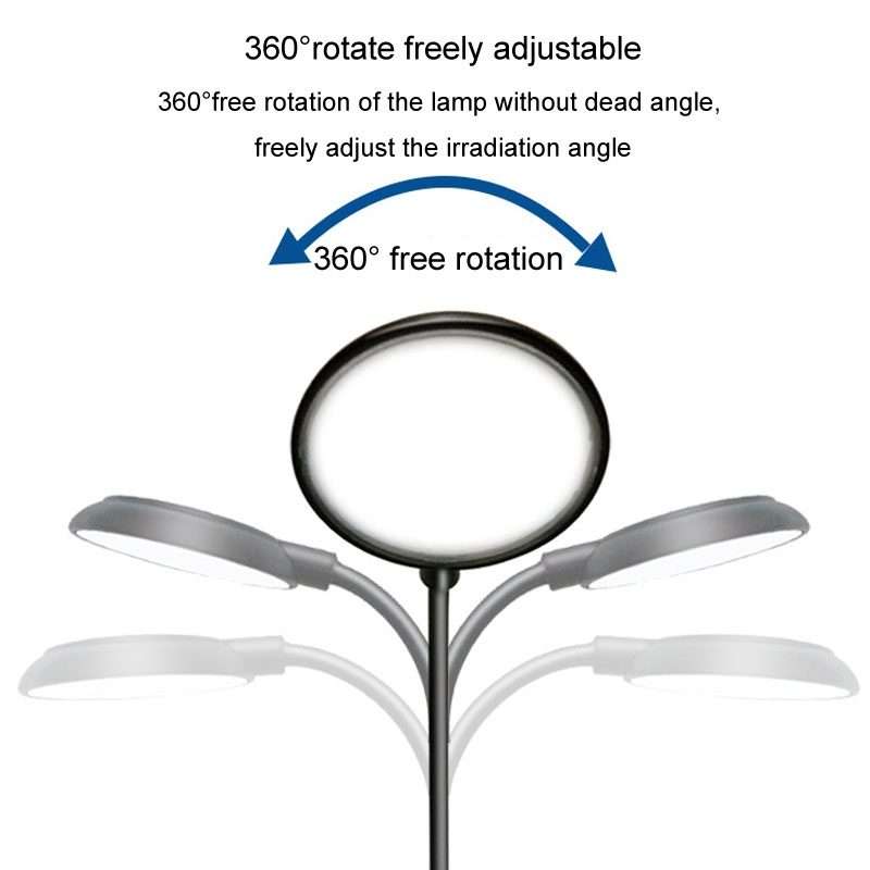 5W Fish Tank LED Clip Light USB Plug Lighting Aquarium Translucent Aquatic Plants Lamp(Black)