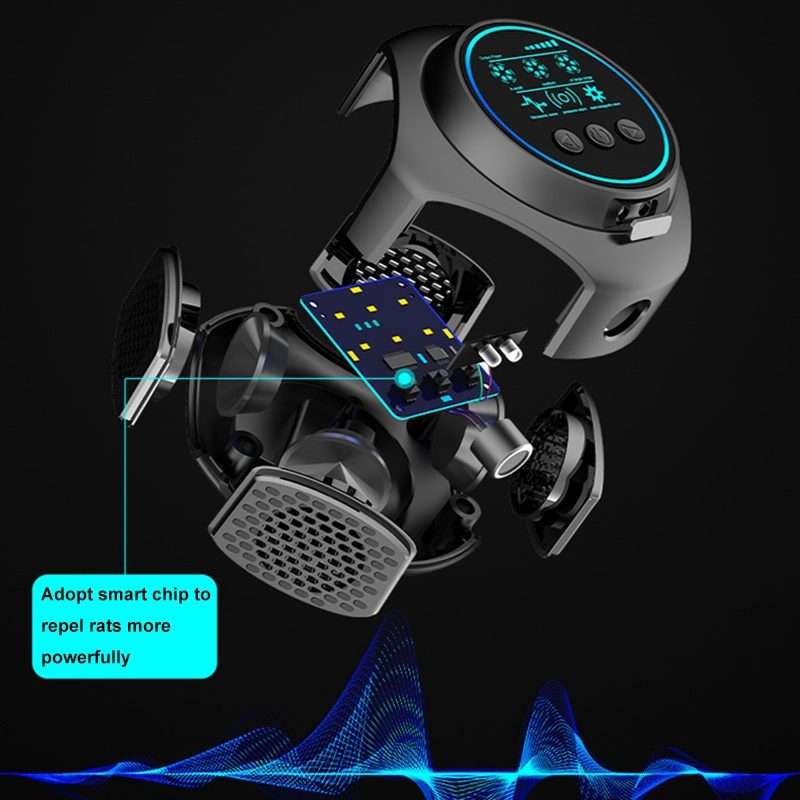 219 Intelligent Ultrasonic Multi-dimensional Frequency Conversion Home Indoor Mouse Re ... (White)