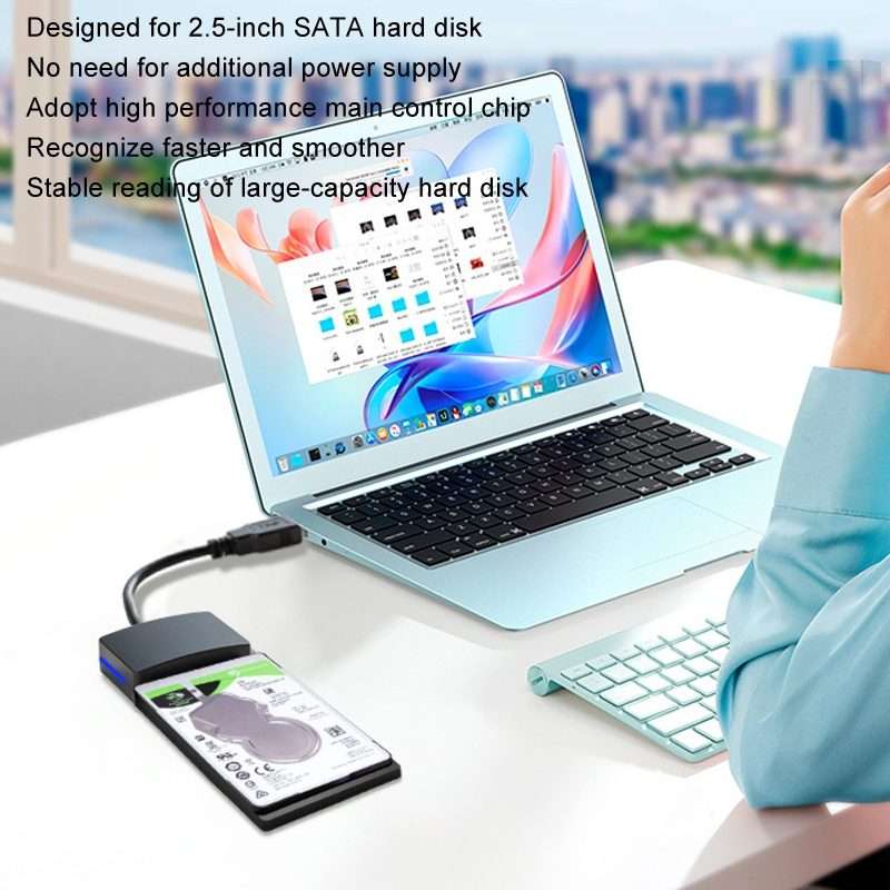 SATA To USB3.0 Easy Drive Cable 2.5 Inch SSD Solid State Drive Universal Connection Cable Converte