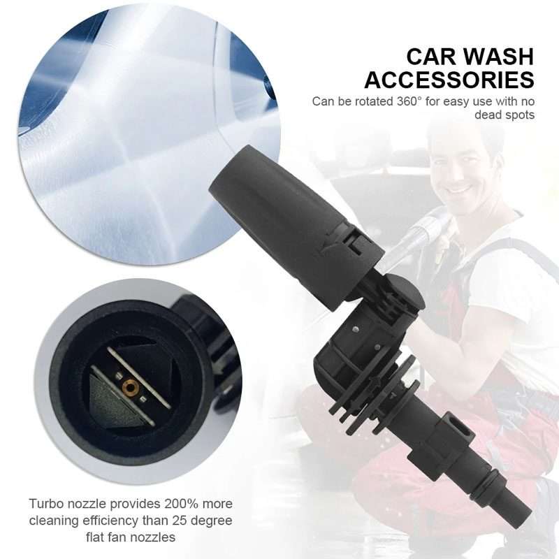 For Lavar Multifunctional Car Wash High Pressure Spray Nozzle 360 Degree Universal Rotary Adjustab
