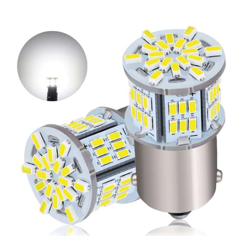 2pcs 1156-3014-5.4W LED Car Lights High Brightness Turn Signal Lights(White Light)