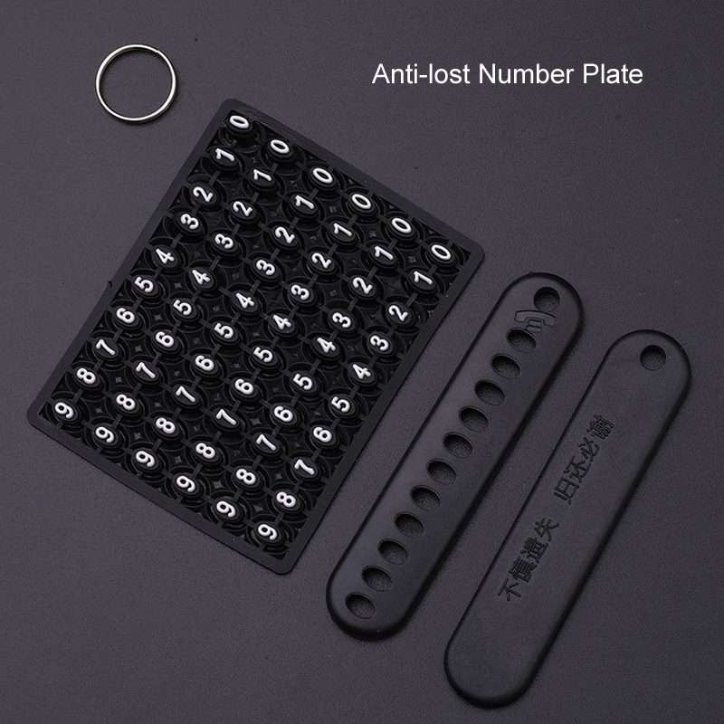 For Kia Car Key Cover Multifunctional Keychain Anti-lost Number Plate, Style: D
