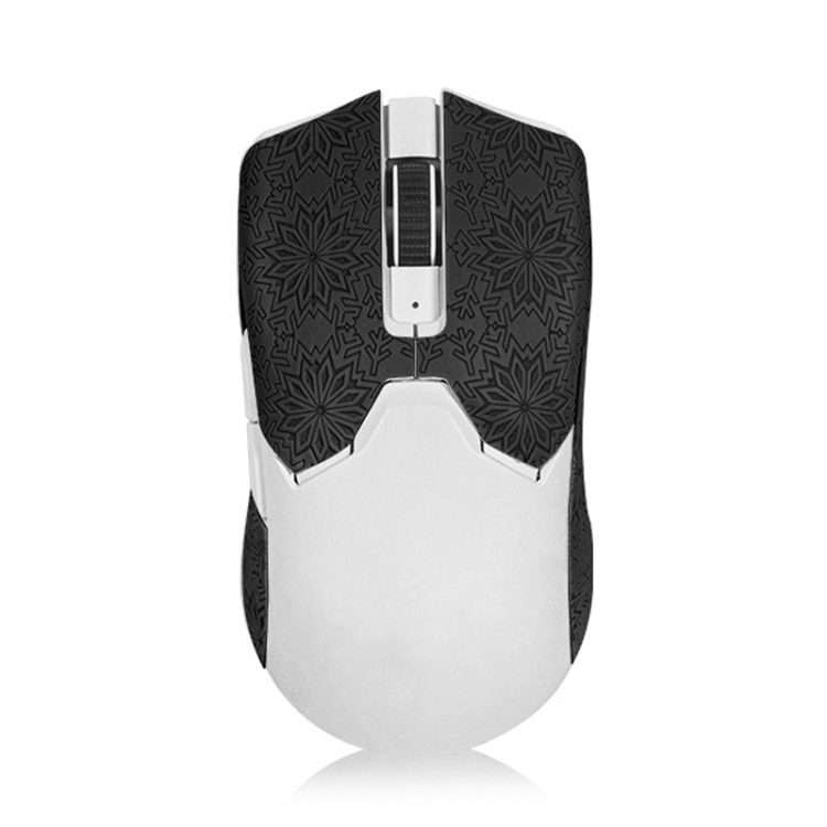 Snowflake Pattern Anti-slip Mouse Stickers For Razer Viper V2 Pro Black Half Surround