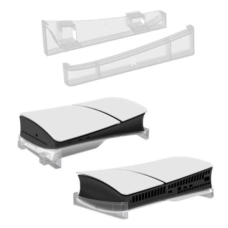 For PS5 Slim JYS-P5189 Console Horizontal Placement Stand Digital / Optical Driv ... (Transparent)
