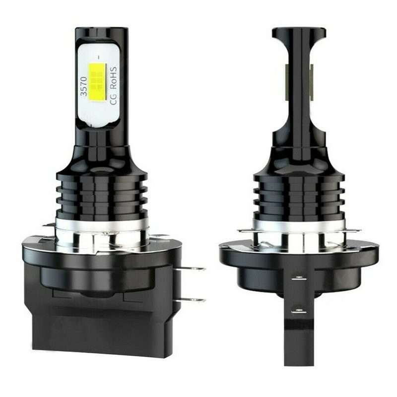 2pcs H11B 3570 2LED 80W Car Headlight Bulbs High Bright Fog Lights(White)