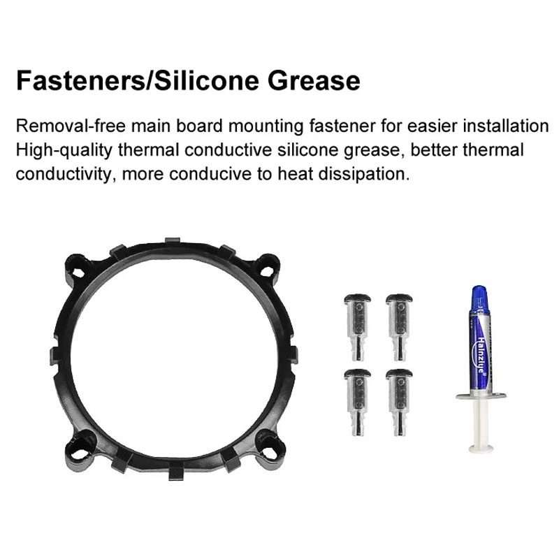 COOLMOON Frost Double Copper Tube CPU Fan Desktop PC Illuminated Silent AMD Air-Cooled Cooler, Sty
