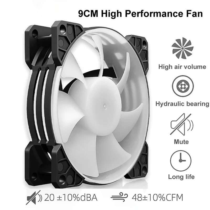 COOLMOON Frost Double Copper Tube CPU Fan Desktop PC Illumin ... P22 Magic Moon Edition Double Fan