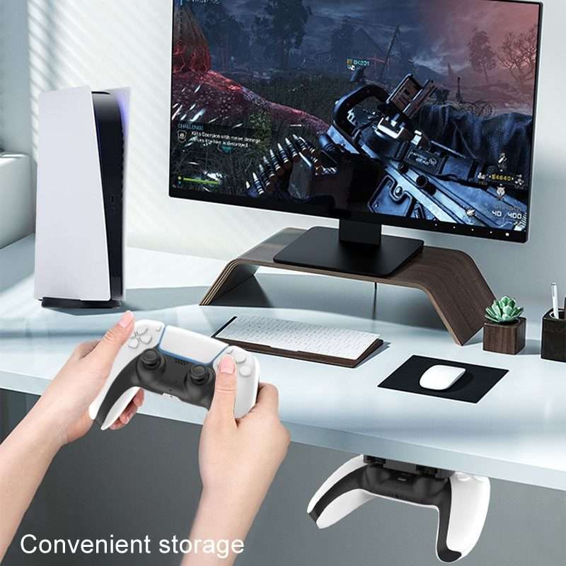 For PS5 / PS4 Joystick Stand Gamepad Hanging Storage Bracket(Black)