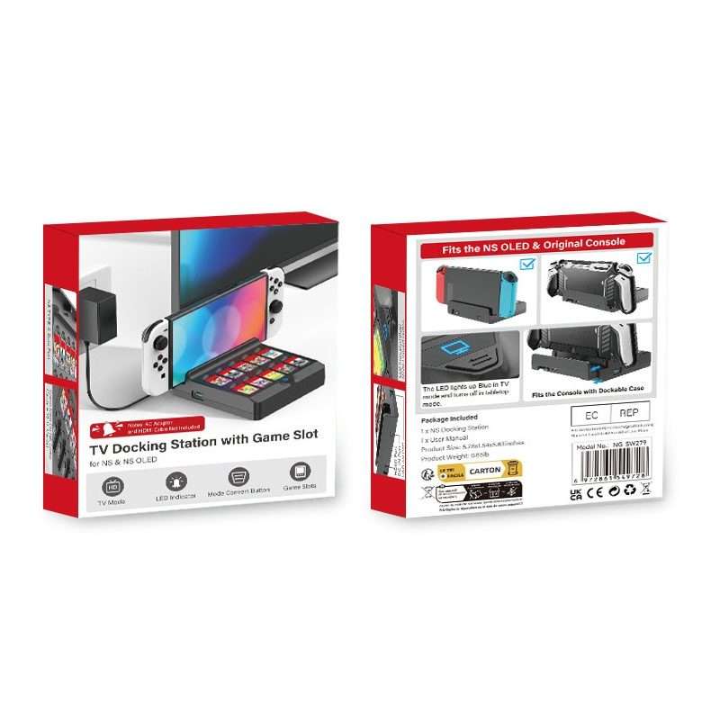 For Switch / Switch OLED Iplay NG-SW279 Cast Screen Charger Video Conversion Dock With ... (Black)
