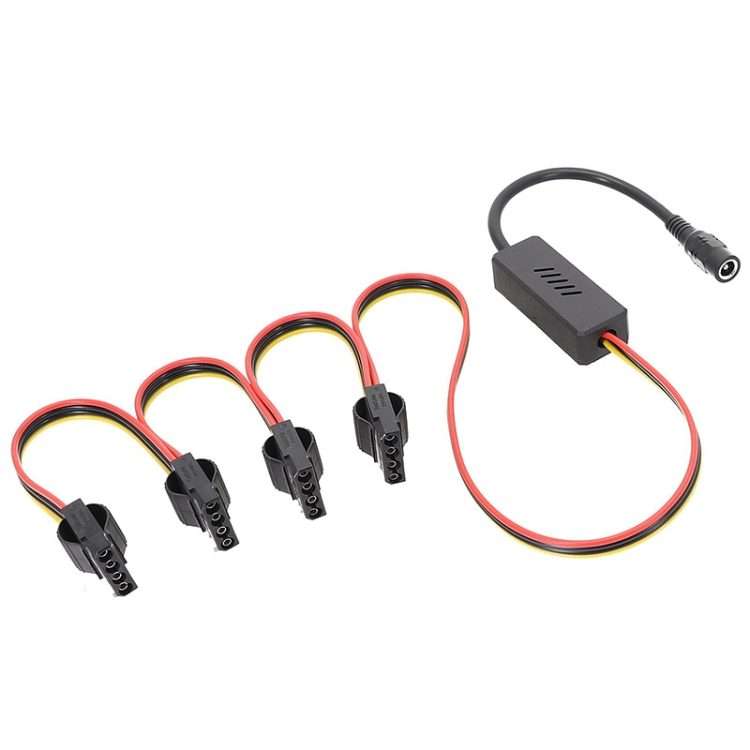 Adapter DC 5.5 x 2.5mm To Hard Disk Power Supply Cable, Model: DC To 4Pin One To Four