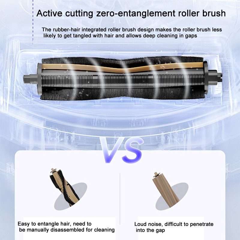 For Dreame X30 / S10PU Vacuum Cleaner Anti-Tangle Roller Brush 2nd Generation Yellow