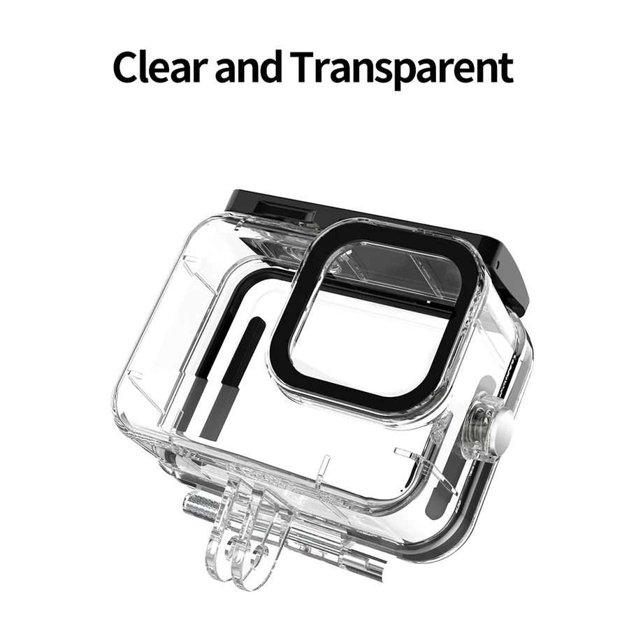 TELESIN GP-WTP-901 45m Diving Shell, For GoPro HERO12 Black / HERO11 Black ... Shell+Filter Set