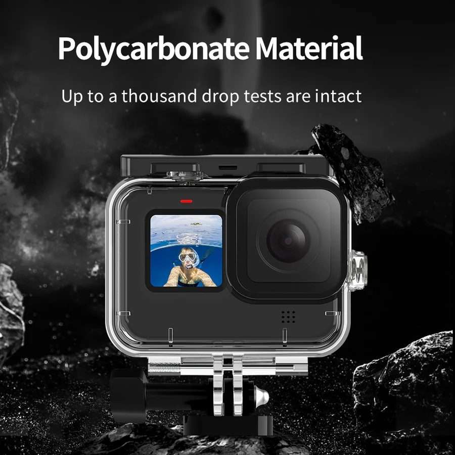 TELESIN GP-WTP-901 45m Diving Shell, For GoPro HERO12 Black / HERO11 Black ... Shell+Filter Set