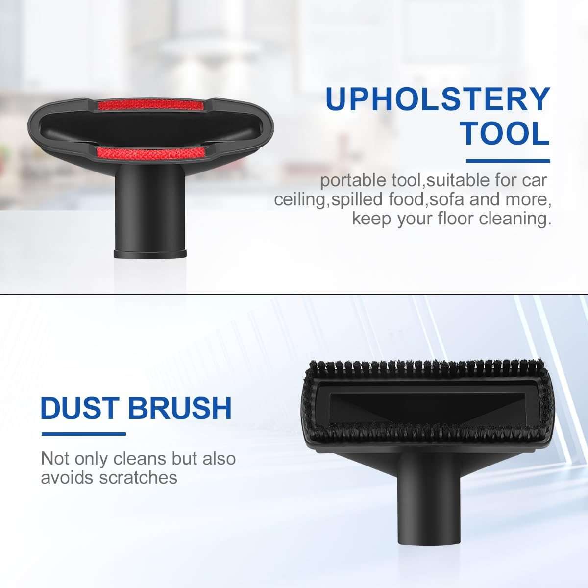 6 In 1 Universal Vacuum Attachments 32mm Nozzle Adapter Accessories Cleaning Kit