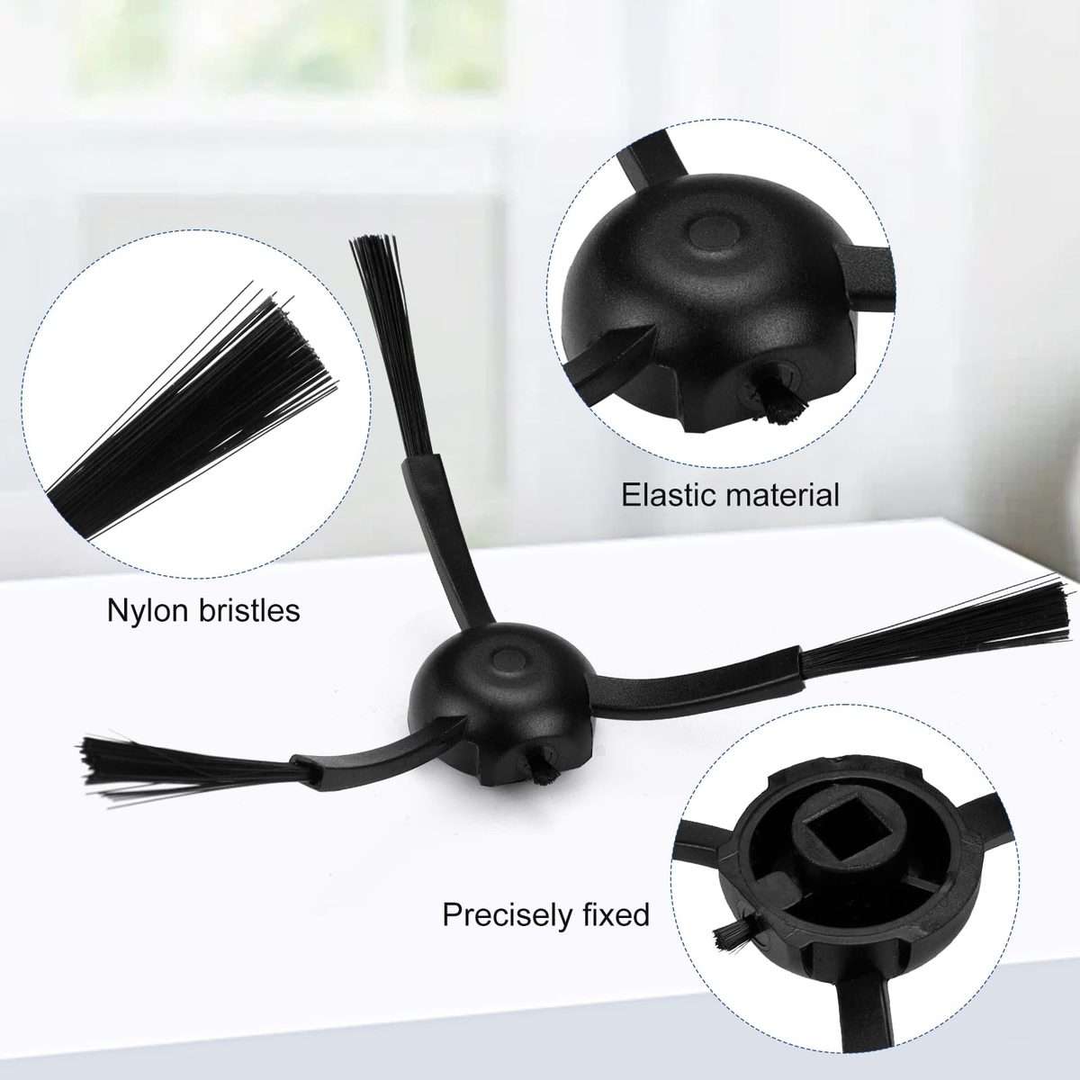 For Dreame L20 Ultra / X20 Pro / X20 Pro Plus Robot Vacuum Accessories 1pair White Side Brush