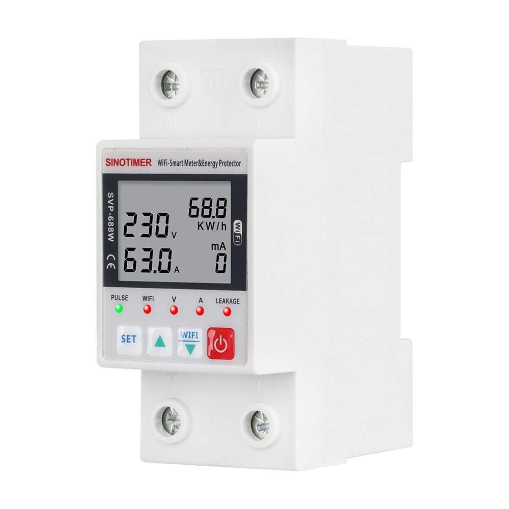 SINOTIMER SVP-688W TUYA APP WiFi Smart Circuit Breaker Over Under Voltage Protector