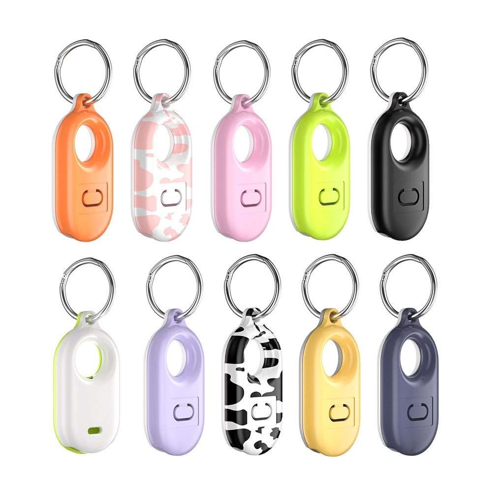 For Samsung Galaxy SmartTag2 Tracker Protective Case Location Full Cover PC Case With Keychain, Co