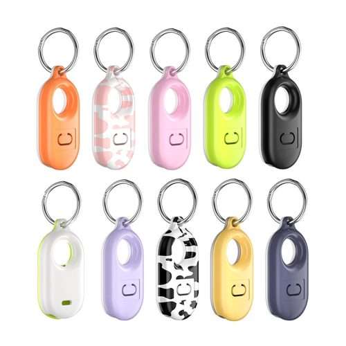 For Samsung Galaxy SmartTag2 Tracker Protective Case Location Full Cover PC Case ... Orange+White