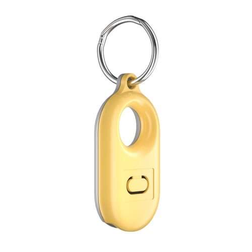 For Samsung Galaxy SmartTag2 Tracker Protective Case Location Full Cover PC ... Light Gray+Yellow