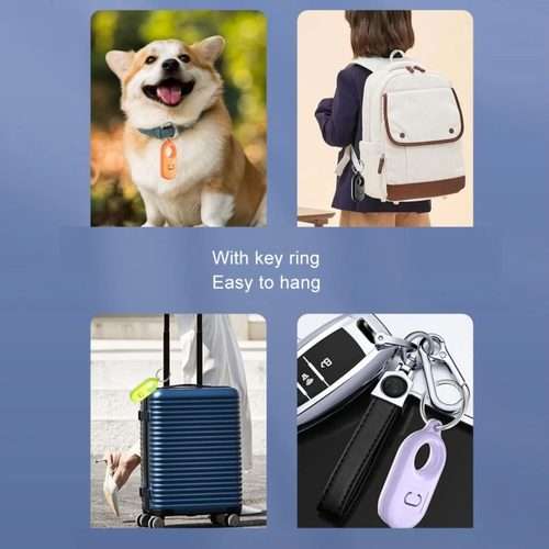 For Samsung Galaxy SmartTag2 Tracker Protective Case Location Full Cover PC Case With ... Pink Cow