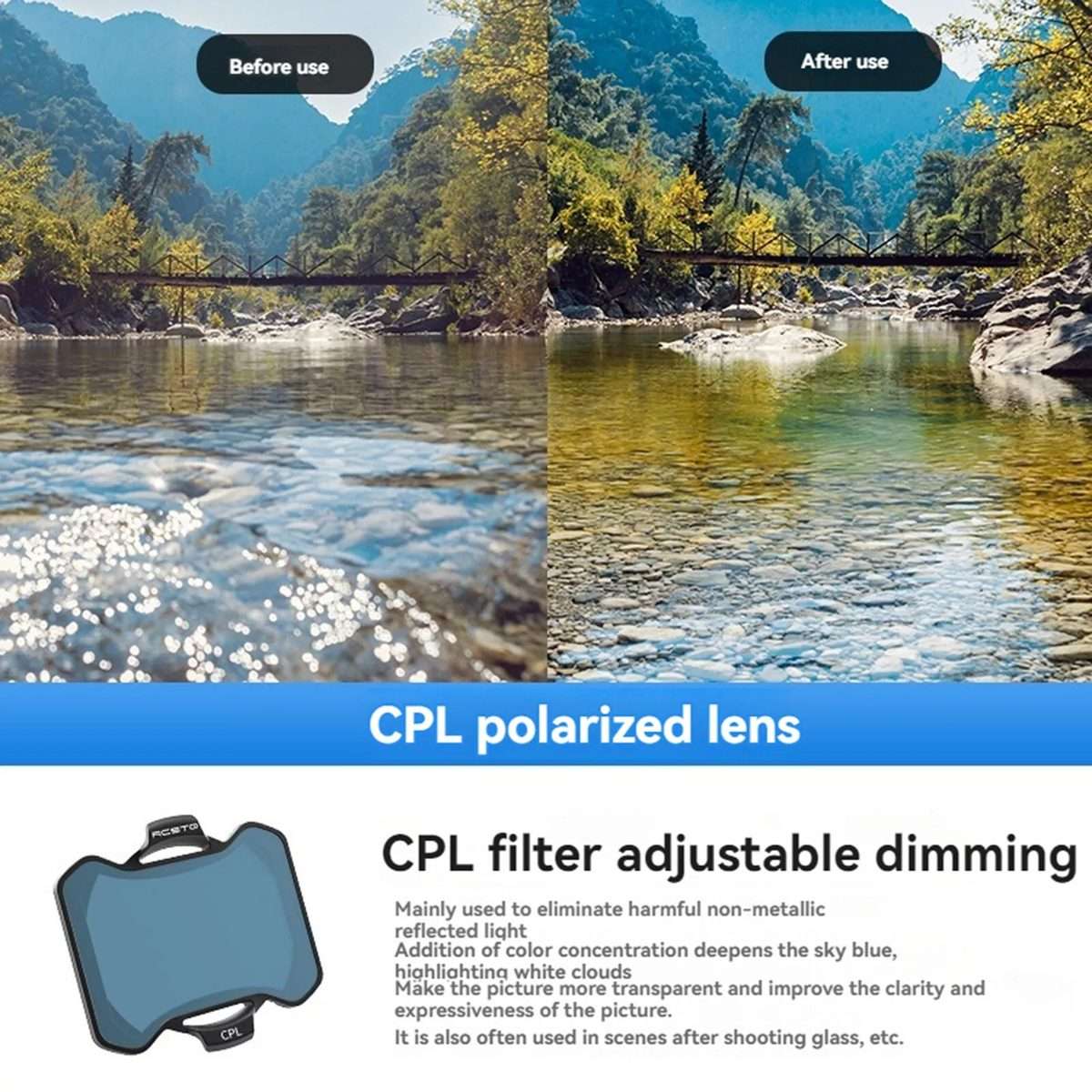 For DJL Avata RCSTQ Crossing Machine Filter Protective Mirror Accessories, Style: ND32