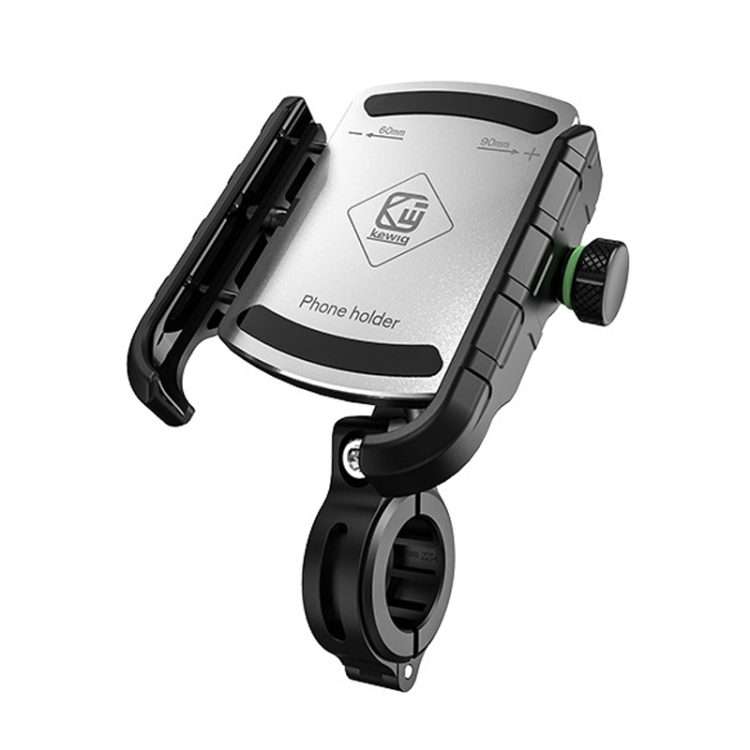 Kewig M8S Bicycle Aluminum Navigation Mount Outdoor Cycling Cell Phone Holder(Silver)
